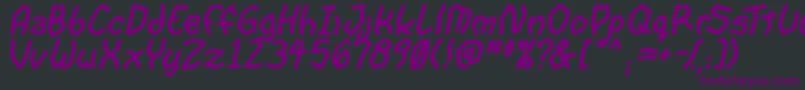 Police GoonspectreTbsBold – polices violettes sur fond noir