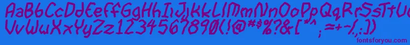 GoonspectreTbsBold-fontti – violetit fontit sinisellä taustalla