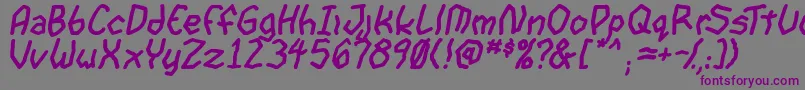 Police GoonspectreTbsBold – polices violettes sur fond gris