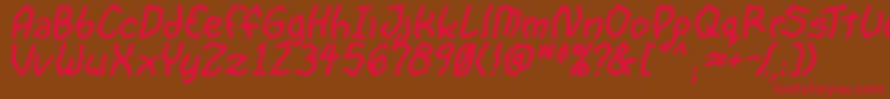 GoonspectreTbsBold Font – Red Fonts on Brown Background