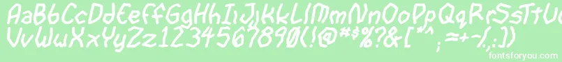 GoonspectreTbsBold Font – White Fonts on Green Background