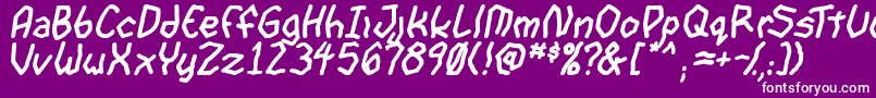 GoonspectreTbsBold Font – White Fonts on Purple Background