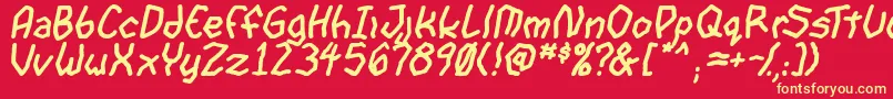 GoonspectreTbsBold Font – Yellow Fonts on Red Background