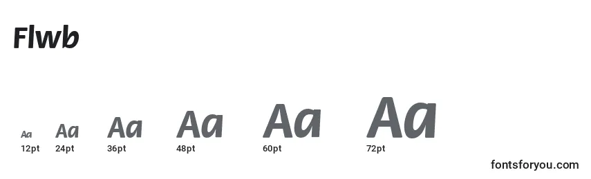Flwb Font Sizes