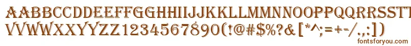Шрифт Algeriand – коричневые шрифты
