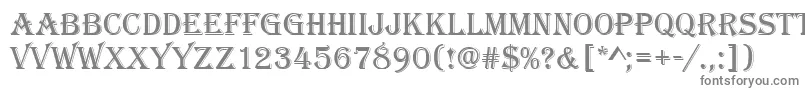 Шрифт Algeriand – серые шрифты на белом фоне