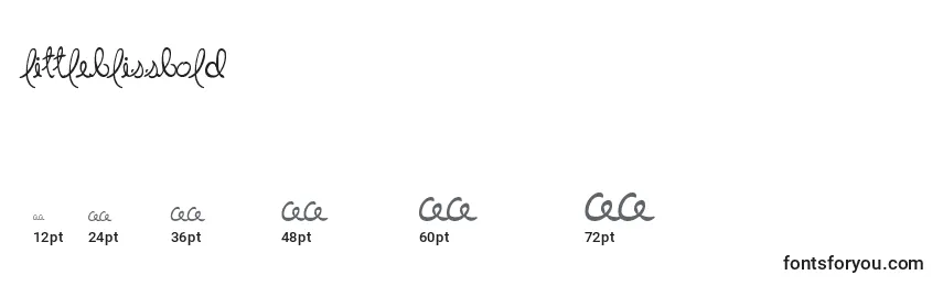 LittleBlissBold (70851) Font Sizes