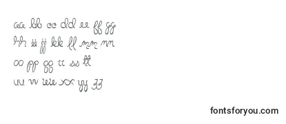 Überblick über die Schriftart LittleBlissBold