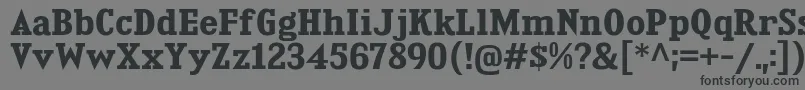 KingsbridgeBd Font – Black Fonts on Gray Background