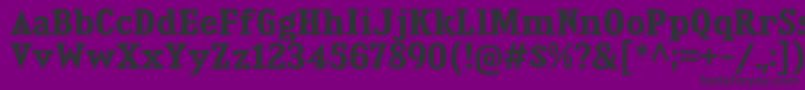 KingsbridgeBd Font – Black Fonts on Purple Background