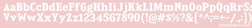 KingsbridgeBd Font – White Fonts on Pink Background