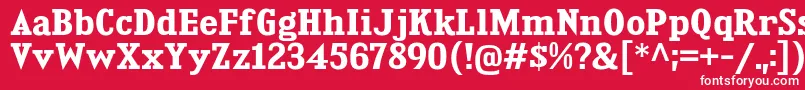 KingsbridgeBd Font – White Fonts on Red Background