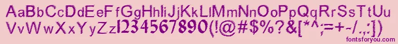 En savoir plus sur la police Woodbrush Police Woodbrush – polices violettes sur fond rose
