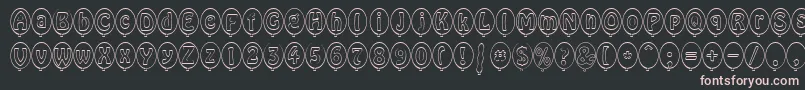 SpBallonBoldDb Font – Pink Fonts on Black Background