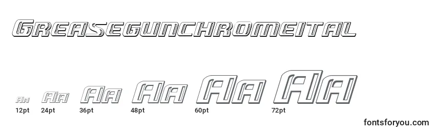 Greasegunchromeital Font Sizes