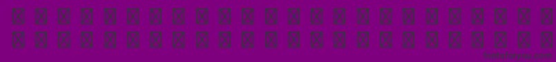 RusticanaltstdBorders Font – Black Fonts on Purple Background