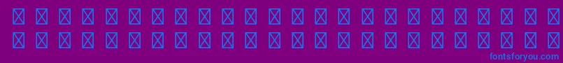 fuente RusticanaltstdBorders – Fuentes Azules Sobre Fondo Morado
