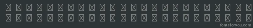 Шрифт RusticanaltstdBorders – серые шрифты на чёрном фоне