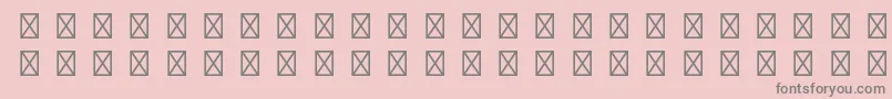 RusticanaltstdBorders Font – Gray Fonts on Pink Background