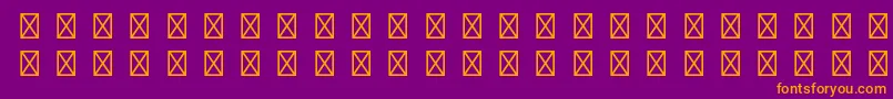 RusticanaltstdBorders Font – Orange Fonts on Purple Background