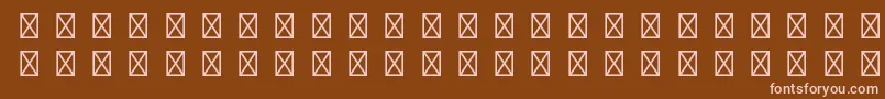 RusticanaltstdBorders Font – Pink Fonts on Brown Background