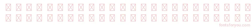 RusticanaltstdBorders Font – Pink Fonts on White Background
