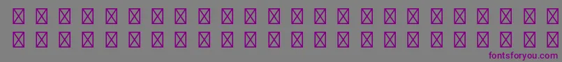 RusticanaltstdBorders Font – Purple Fonts on Gray Background