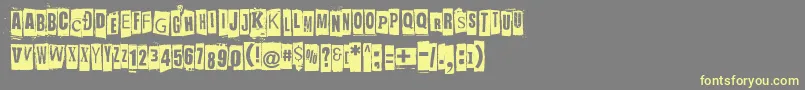 JockeyFullOfBourbon Font – Yellow Fonts on Gray Background