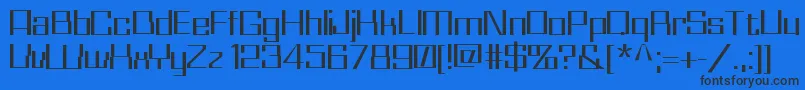 Whizkid Font – Black Fonts on Blue Background