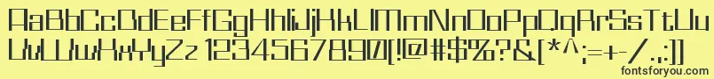 Whizkid Font – Black Fonts on Yellow Background