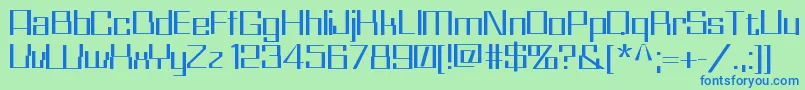 Whizkid Font – Blue Fonts on Green Background