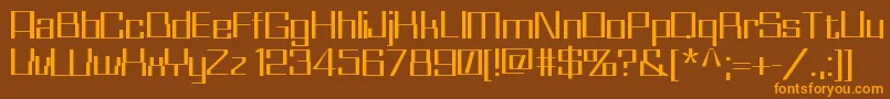 Whizkid Font – Orange Fonts on Brown Background