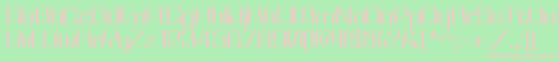 Whizkid Font – Pink Fonts on Green Background