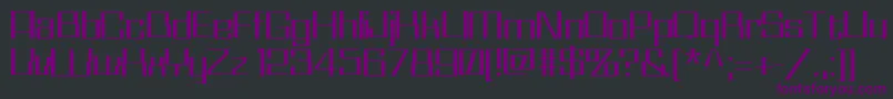 Шрифт Whizkid – фиолетовые шрифты на чёрном фоне