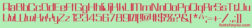 Whizkid Font – Red Fonts on Green Background