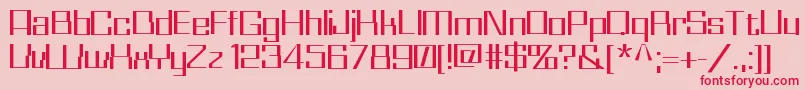Whizkid Font – Red Fonts on Pink Background