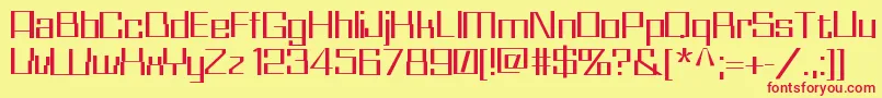 Whizkid Font – Red Fonts on Yellow Background