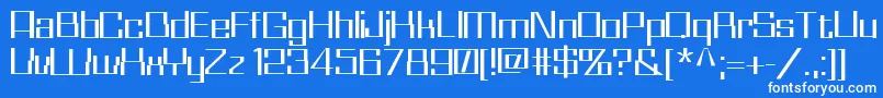 フォントWhizkid – 青い背景に白い文字