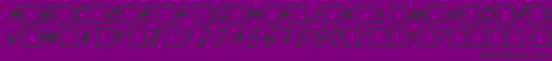 AarcoverRegular-Schriftart – Schwarze Schriften auf violettem Hintergrund
