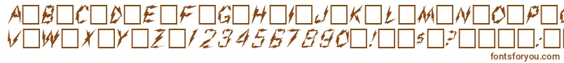 AarcoverRegular Font – Brown Fonts on White Background