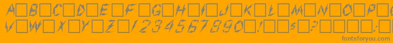 Шрифт AarcoverRegular – серые шрифты на оранжевом фоне