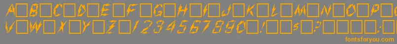 More about AarcoverRegular Font AarcoverRegular Font – Orange Fonts on Gray Background