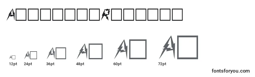 AarcoverRegular Font Sizes