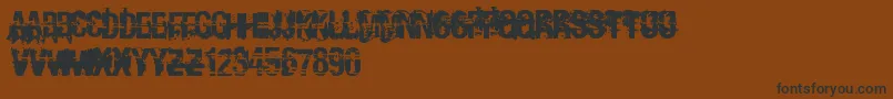 Andy ffy Font – Black Fonts on Brown Background