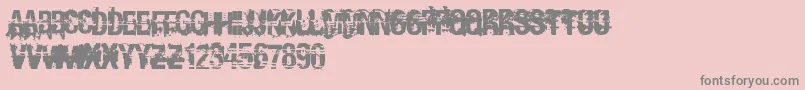 Andy ffy Font – Gray Fonts on Pink Background