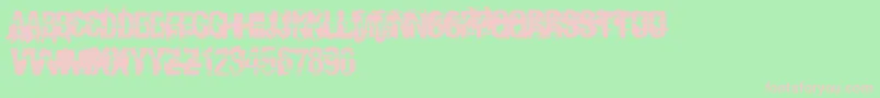 Andy ffy Font – Pink Fonts on Green Background