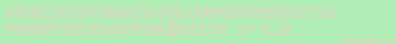 ArcadeNightmare Font – Pink Fonts on Green Background