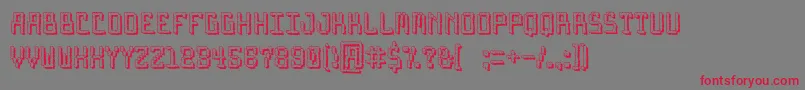 ArcadeNightmare Font – Red Fonts on Gray Background