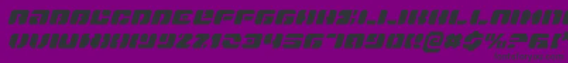 DanStargateItalic Font – Black Fonts on Purple Background