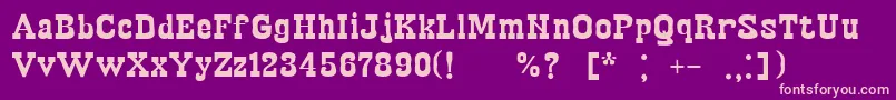 EgipetBold Font – Pink Fonts on Purple Background